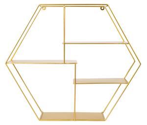 LIVARNO home Zrcadlo / Regál na stěnu (regál šestiúhelník) (100352574003)