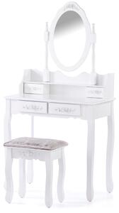 HOMEDE Toaletní stolek Bronte bílá 75x40x141
