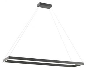 Redo Závěsné LED svítidlo Febe - hranaté, ø120cm Barva: Černá, Chromatičnost: 3000K