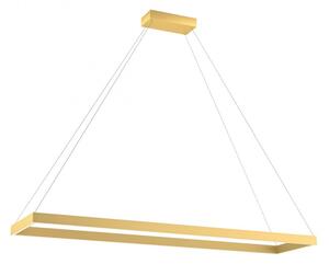 Redo Závěsné LED svítidlo Febe - hranaté, ø120cm Barva: Zlatá, Chromatičnost: 3000K