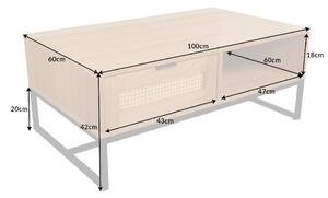 Designový konferenční stolek Pacari 100 cm dub