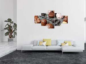 Obraz čokolády a klíče (125x70 cm)