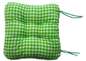 Písecké lůžkoviny Sedák na židli oboustranný - Zelený + Kostička zelená
