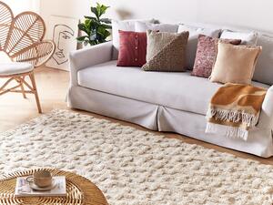 Bavlněný koberec 140 x 200 cm béžový ITANAGAR