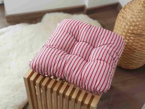 Písecké lůžkoviny Sedák na židli - Pruhy červené