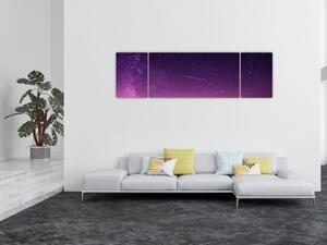 Obraz oblohy s padající hvězdou (170x50 cm)