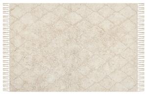 Bavlněný koberec 140 x 200 cm béžový SILCHAR