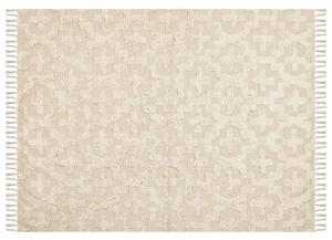 Bavlněný koberec 160 x 230 cm béžový ITANAGAR