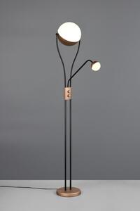 TRIO 478310265 CHRIS stojací lampa V1800mm SMD LED 18W/2000lm, 3,8W/350lm 3000K kávová