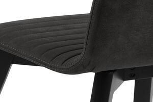 Designová jídelní židle Alano antracitová / černá - otevřené balení