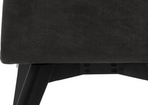Designová jídelní židle Alano antracitová / černá - otevřené balení