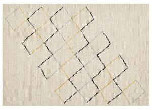 Bavlněný koberec 160 x 230 cm béžový TEZPUR