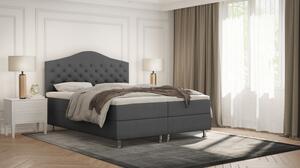 Elegantní postel LADY - 200x200, tmavě šedá