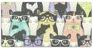 Ochranná podložka na stůl Kočky brýle