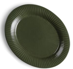 Kähler Design Servírovací talíř Hammershøi Oval - Dark Green KD398