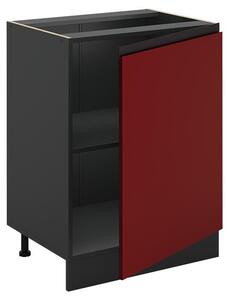 Spodní skříňka kuchyňské linky Vicco R-Line Červená/Antracit 60 cm s 1 dveřmi bez pracovní desky, Model 72042