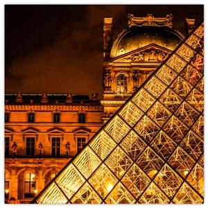 Obraz Louvre v Paříži (30x30 cm)