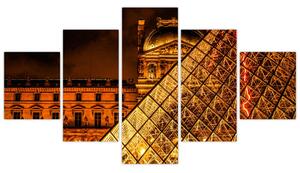Obraz Louvre v Paříži (125x70 cm)