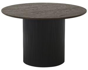Nordic Living Tmavě hnědý jídelní stůl Bonavista 120 cm