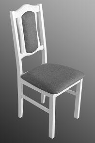 Nábytkáři ORFA BOSANOVA 6 (BOSS 6)- jídelní židle dřevo Bílá/ látka sv. šedá č.10 kolekce 