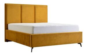 Dvoulůžková postel CESTO 180x200 - žlutá