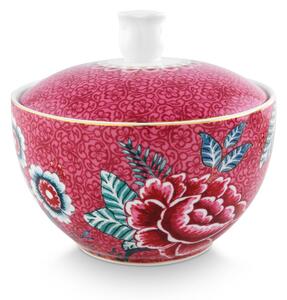 Pip Studio Flower Festival cukřenka 300ml, růžová