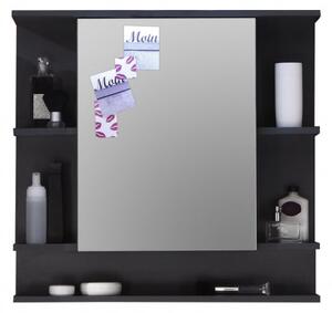 Massive home | Zrcadlová skříňka do koupelny Troy – odstín grafit s LED osvětlením 133040421