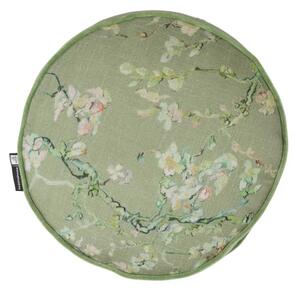 BH Van Gogh polštář Round Blossom Green ∅40 cm, zelený