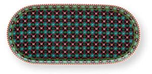 Pip Studio Berry Blues servírovací tác 25x12cm, zelený