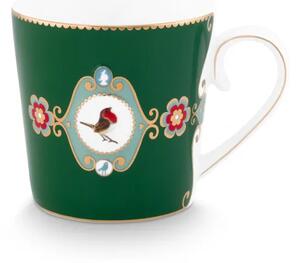 Pip Studio Love Birds hrnek 225ml, tmavě zelený