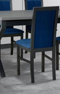 Nábytkáři ORFA NIEL 6 (NILO 6 ) - jídelní židle - dřevo černá / látka tmavě modrá č.21- kolekce 