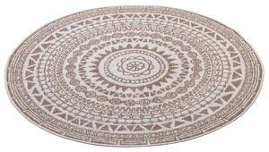 NORTHRUGS - Hanse Home koberce Kusový koberec Twin Supreme 105428 Coron Linen – na ven i na doma - 140x140 (průměr) kruh cm