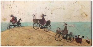 Obraz na plátně Sam Toft - Electric Bike Ride, (60 x 30 cm)