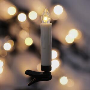 DecoKing LED bezdrátové svíčky na vánoční stromeček - 30ks