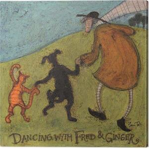 Obraz na plátně Sam Toft - Dancing With Fred & Ginger, (40 x 40 cm)