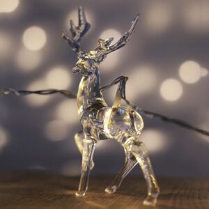 Dekorační světelný řetěz s jeleny 165 cm - 10 úsporných mikro LED