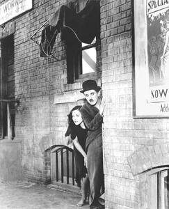 Umělecká fotografie Charlie Chaplin, Paulette Goddard, 1936, (35 x 40 cm)