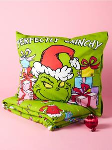 Sinsay - Bavlněný vánoční povlečení s potiskem Grinch - neonová