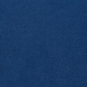 3místná sametová pohovka modrá BERNES s odnímatelným potahem