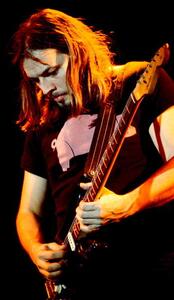 Umělecká fotografie David Gilmour, February 1977: concert of rock band Pink Floyd, (26.7 x 40 cm)