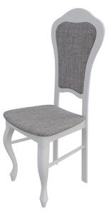 Čalouněná jídelní židle MOVILE 11 - bílá / šedá 2
