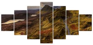 Obraz skotských hor (210x100 cm)