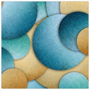 Obraz abstrakce kruhy (30x30 cm)