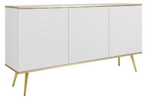 Komoda ORO K160 MDF Barva: bílá/ zlaté nohy