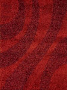 Kusový koberec Super shaggy 1 - červený - 160x230 cm