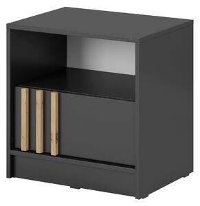 Noční stolek NELLY S51 Kombinace barev: 1. Grafit/lamela Artisan