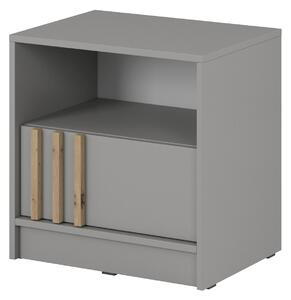 Noční stolek NELLY S51 Kombinace barev: 2. šedá/ lamela Artisan