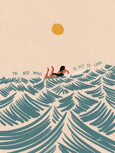 Ilustrace The Best Wave Is yet To Come, Fabian Lavater, (30 x 40 cm)