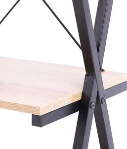 FLHF Odkládací stolek Hexe dub/černá, 50x30x84 cm