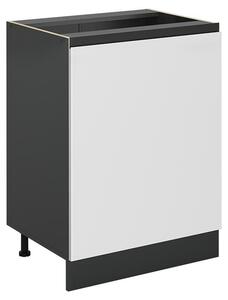 Spodní skříňka kuchyňské linky Vicco R-Line Bílá/Antracit 60 cm s 1 dveřmi bez pracovní desky, Model 72046